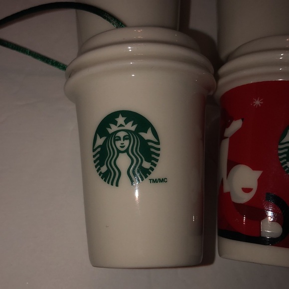Starbucks Ornaments Lot-Starbucks Cups Ornaments 1971, 1992, 2011, 2011 Holiday - Picture 6 of 10